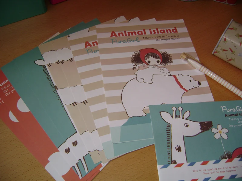 Set papier à lettres "Animal island" ♣