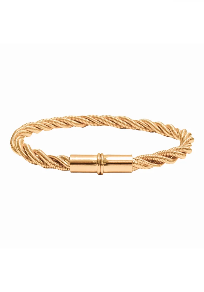 Jonc Twist Plaqué Or Jaune