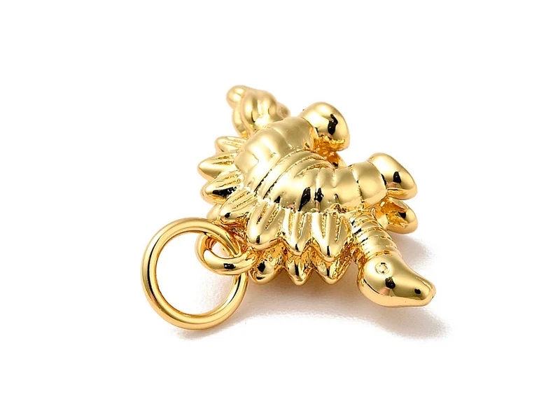 Breloque Dinosaure Stegosaure doré à l'or fin 18K