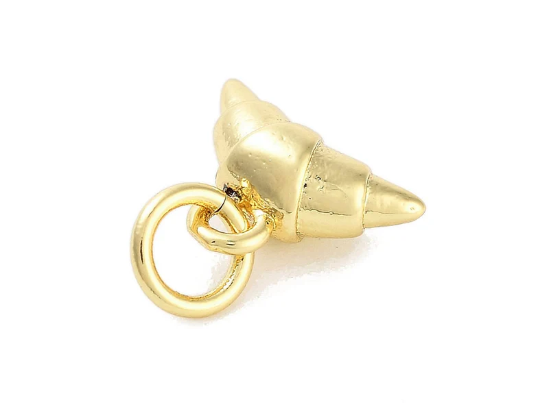 Breloque Croissant doré à l'or fin 18k