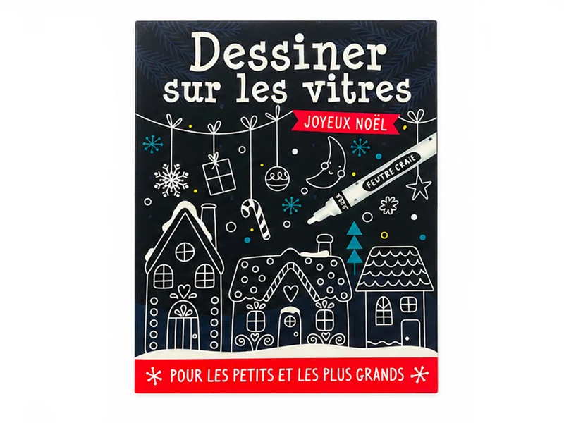 Kit Dessiner sur les vitres - Joyeux Noël
