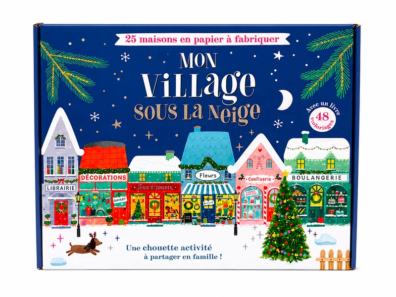 Mon village sous la neige - Kit de fabrication de 25 maisons