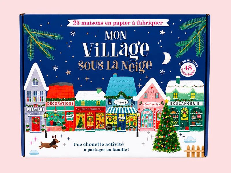 Mon village sous la neige - Kit de fabrication de 25 maisons