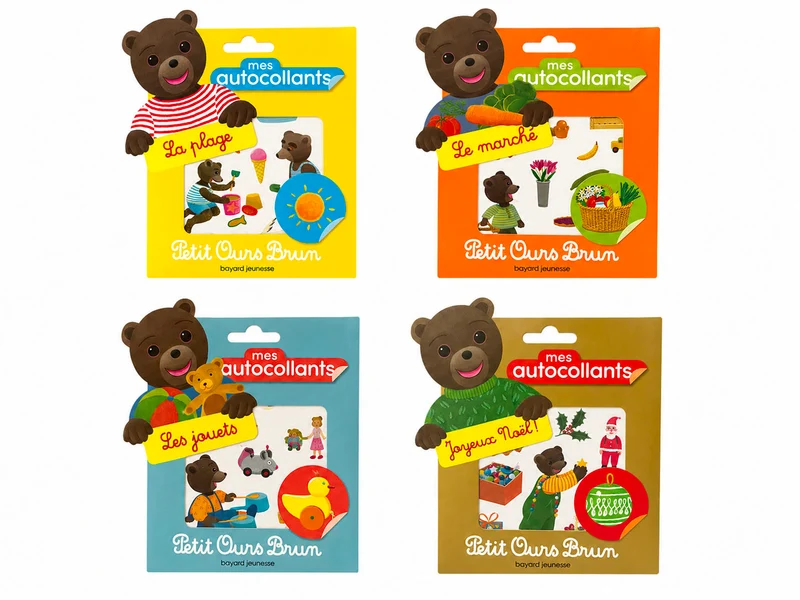 Mes autocollants Petit Ours Brun - La Neige