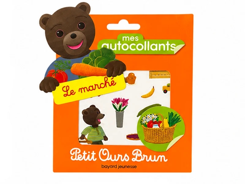 Mes autocollants Petit Ours Brun - Le marché
