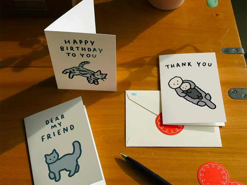 Carte Chat 4 - Happy Birthday - Zero per Zero