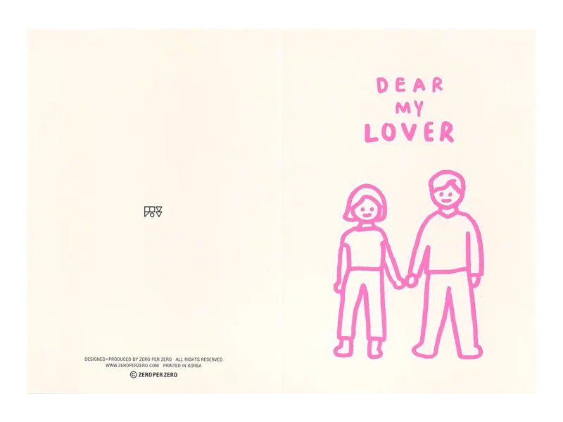 Carte - Dear my lover - Zero per Zero
