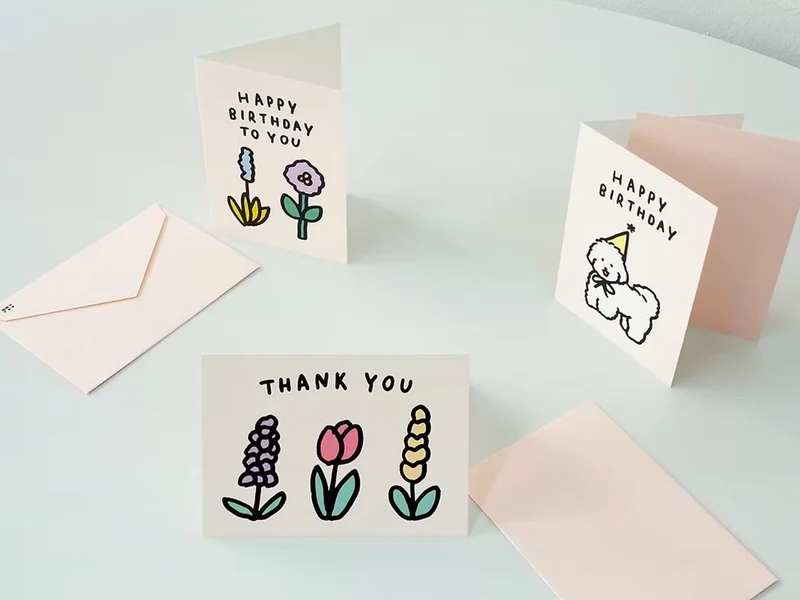 Carte - Fleurs Happy birthday - Zero per Zero
