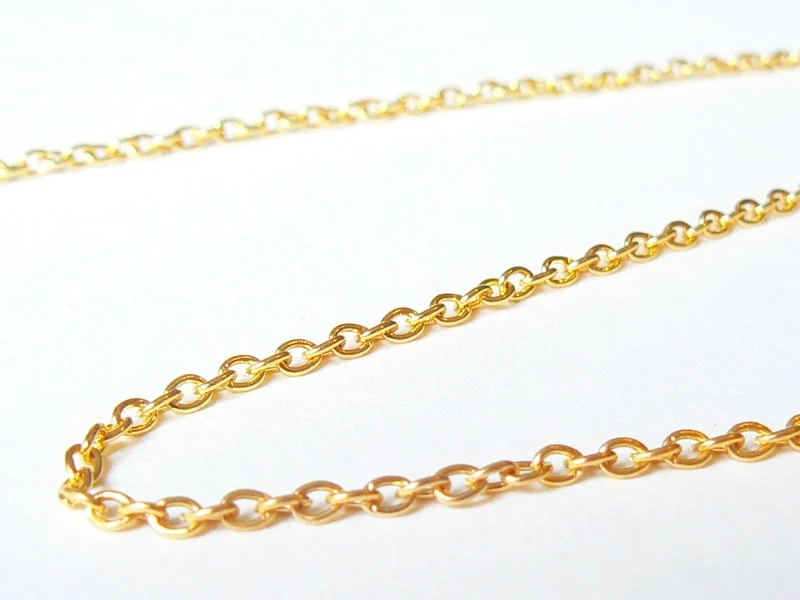 Chaine forçat dorée 3 mm x 20 cm