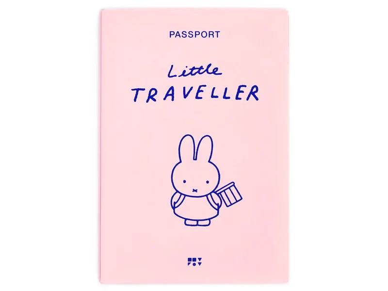 Carte Passeport Little Traveller - Miffy rose - Zero per Zero