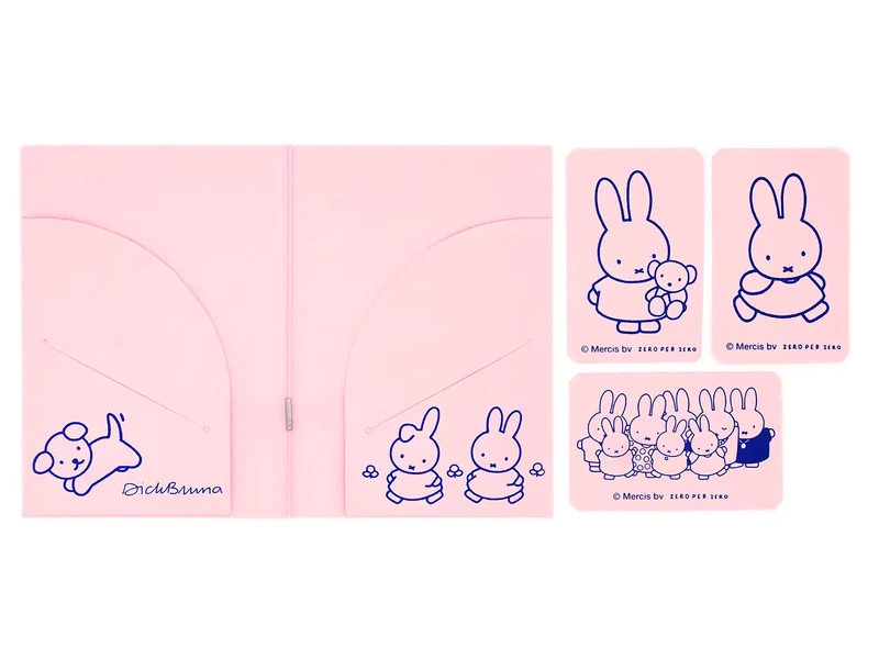Carte Passeport Little Traveller - Miffy rose - Zero per Zero