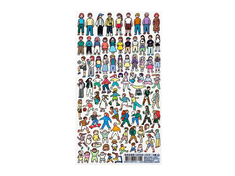 Stickers People Collection holographique - Zero per Zero