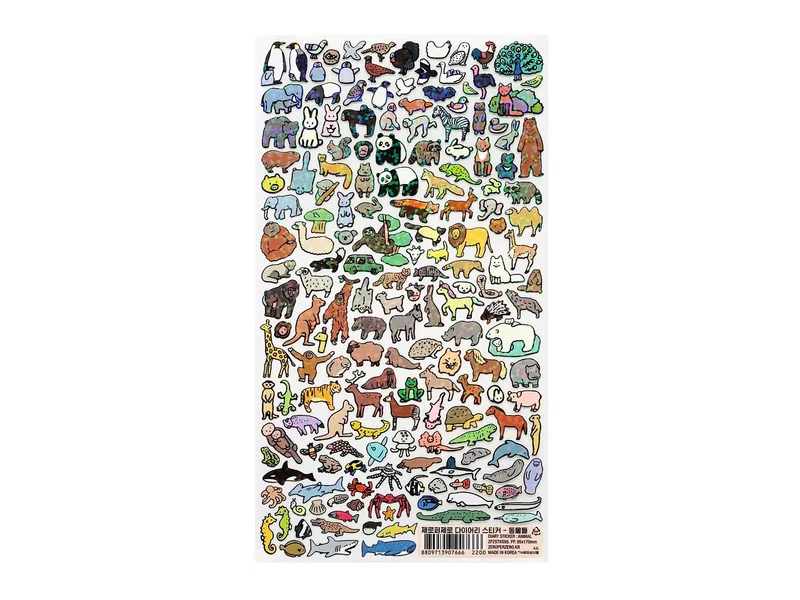 Stickers Animal Collection holographique - Zero per Zero
