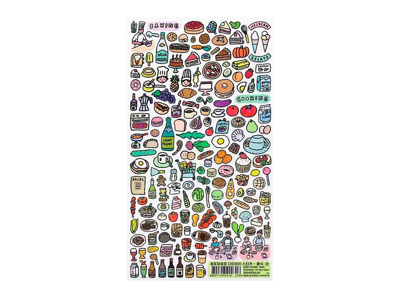 Stickers Food Collection holographique - Zero per Zero