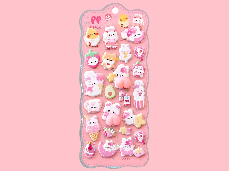Stickers squishy Kawaii - Garden Party