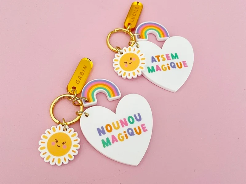 Porte-clé grigri ATSEM Magique - Cadeau de fin d'année scolaire - Print Your Love