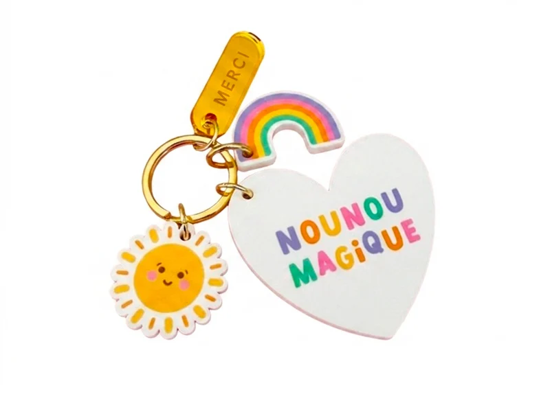Porte-clé grigri Nounou magique - Cadeau de fin d'année - Print Your Love