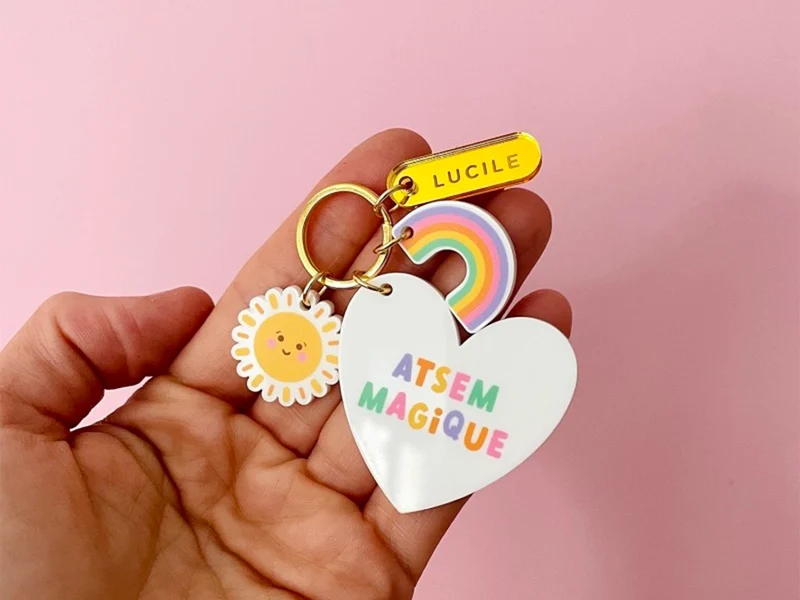 Porte-clé grigri ATSEM Magique - Cadeau de fin d'année scolaire - Print Your Love