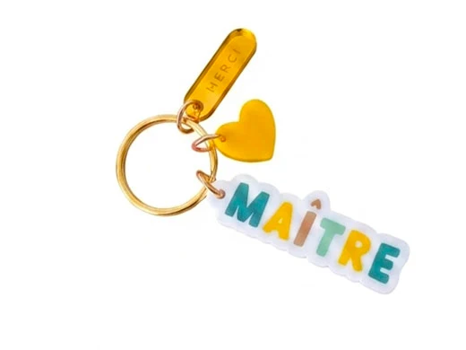 Porte-clé Maître Cadeau fin d'année scolaire - Print Your Love