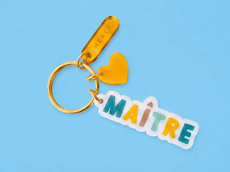 Porte-clé Maître Cadeau fin d'année scolaire - Print Your Love