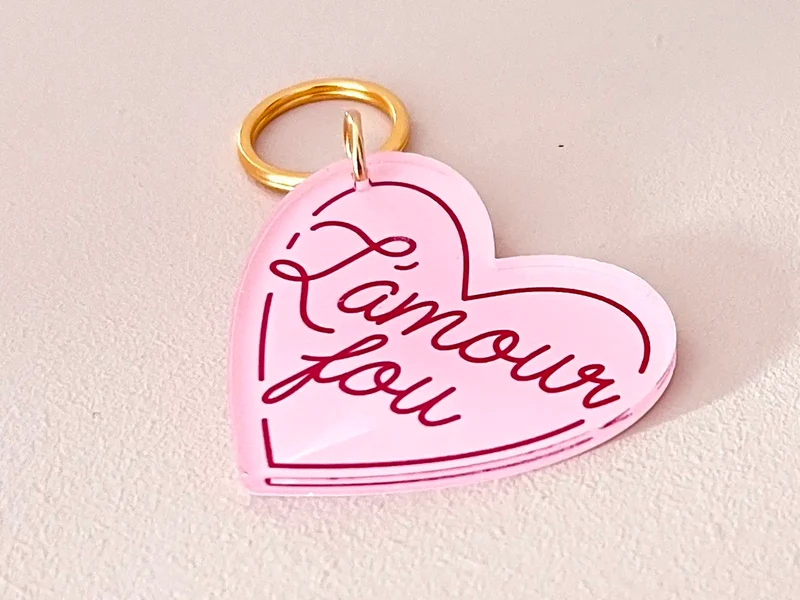 Porte-clé coeur - L'amour fou