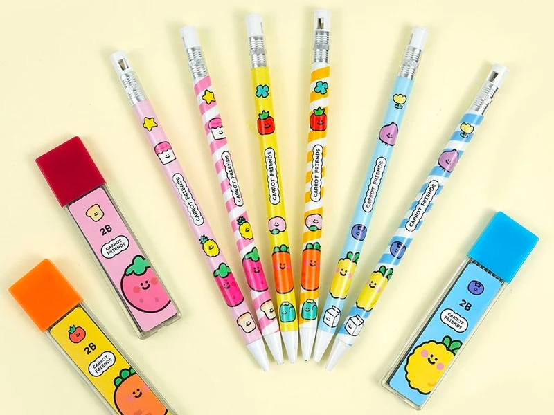 Set crayons et mines Carrot Friends - Ananas
