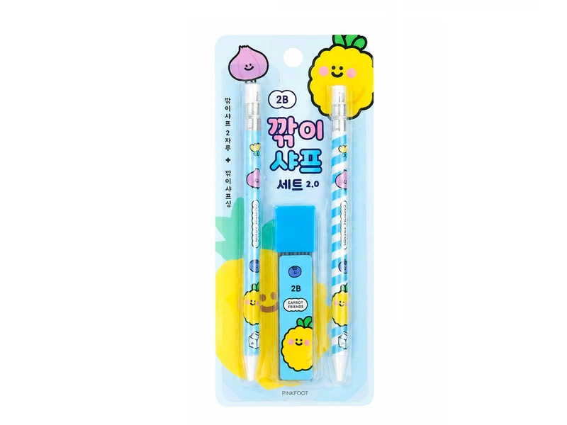 Set crayons et mines Carrot Friends - Ananas