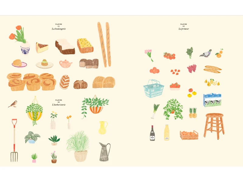 Le marché carnet de coloriages - La Maison Hachette
