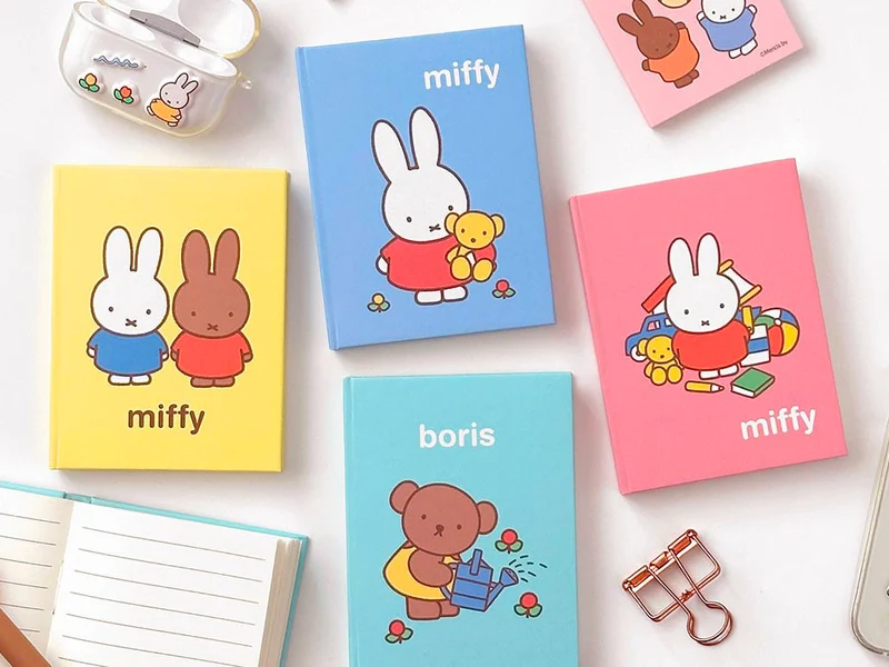 Mini carnet Miffy Boris - Vert