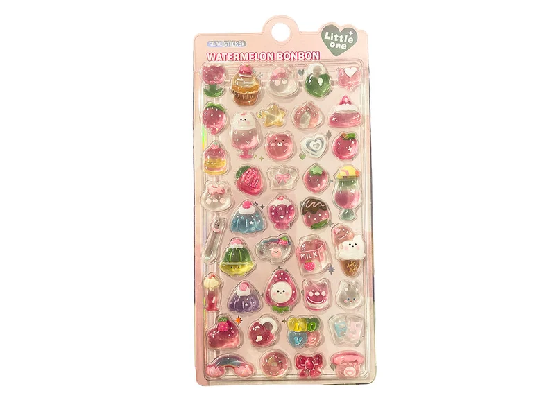 Stickers épais 3D "watermelon bonbon" - Desserts Kawaii