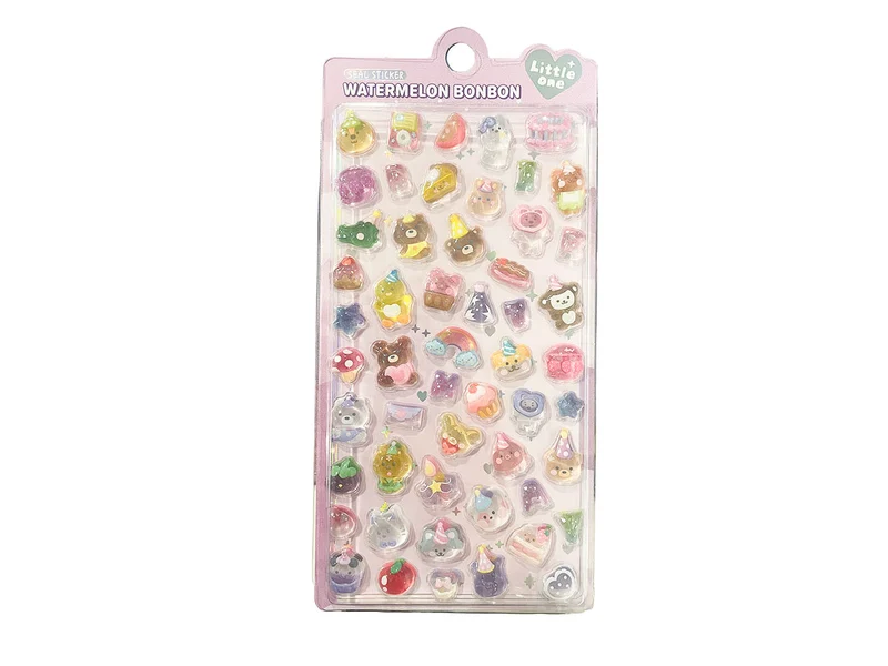 Stickers épais 3D "watermelon bonbon" - Happy birthday