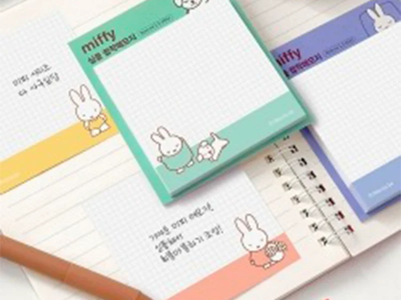 Notes adhésives Miffy bleu
