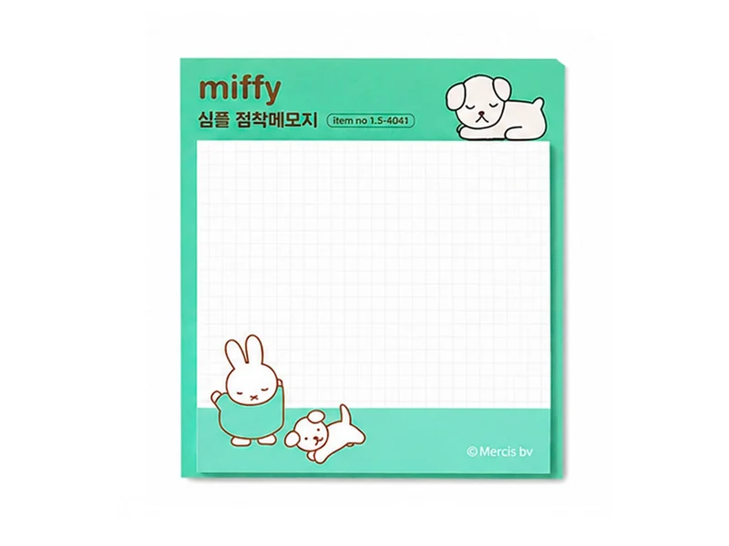 Notes adhésives Miffy vert