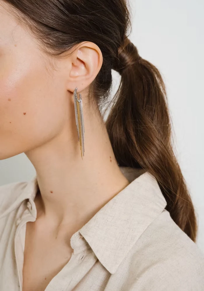 Boucles D'Oreilles Milo Gold & Palladium