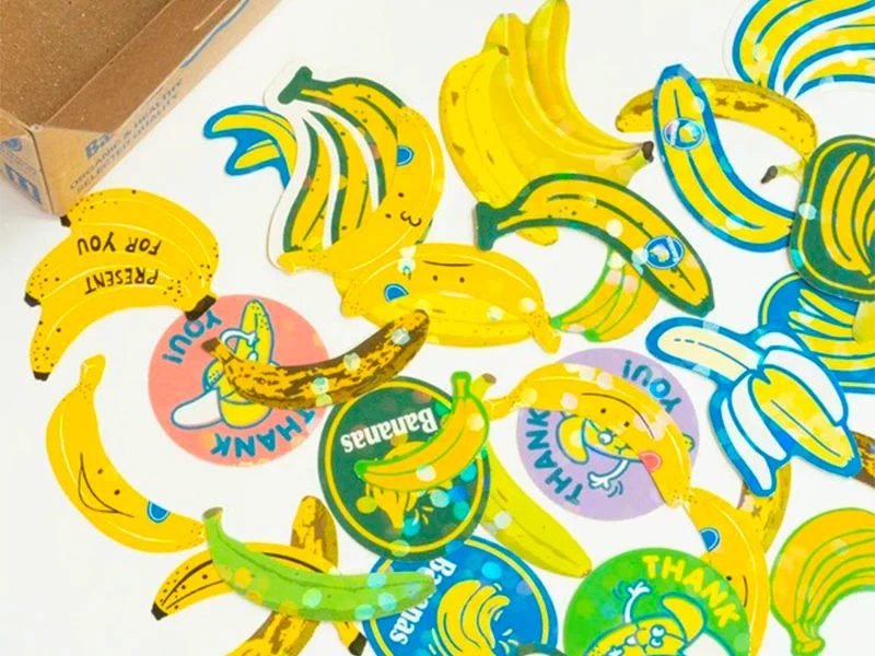 Boite d'autocollants décoratifs Banana - Haco Stickers