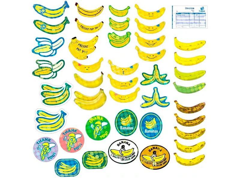 Boite d'autocollants décoratifs Banana - Haco Stickers