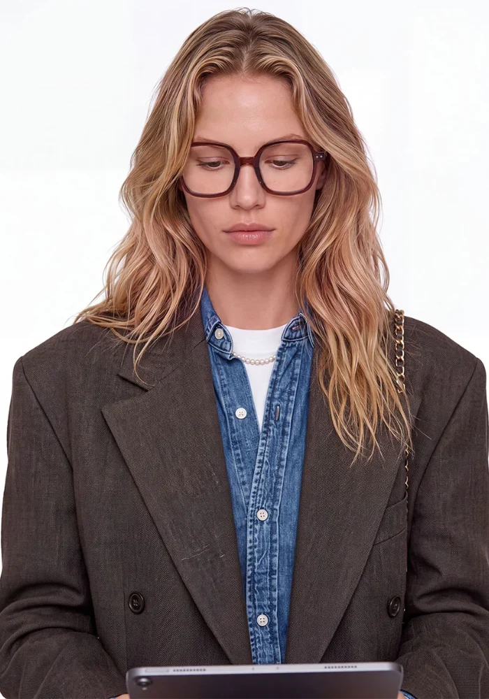 Lunettes De Vue Office Oversize Dark Expresso