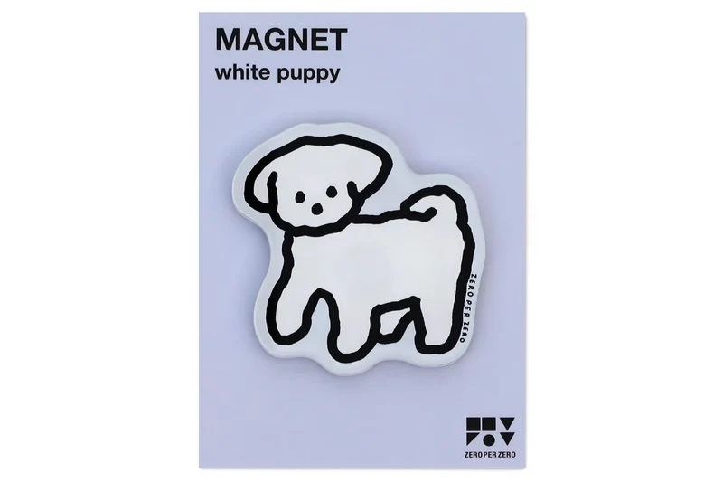 Magnet Chien White puppy - Zero per Zero