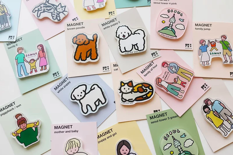 Magnet Chien White puppy - Zero per Zero