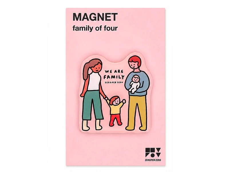 Magnet Family of four - Zero per Zero