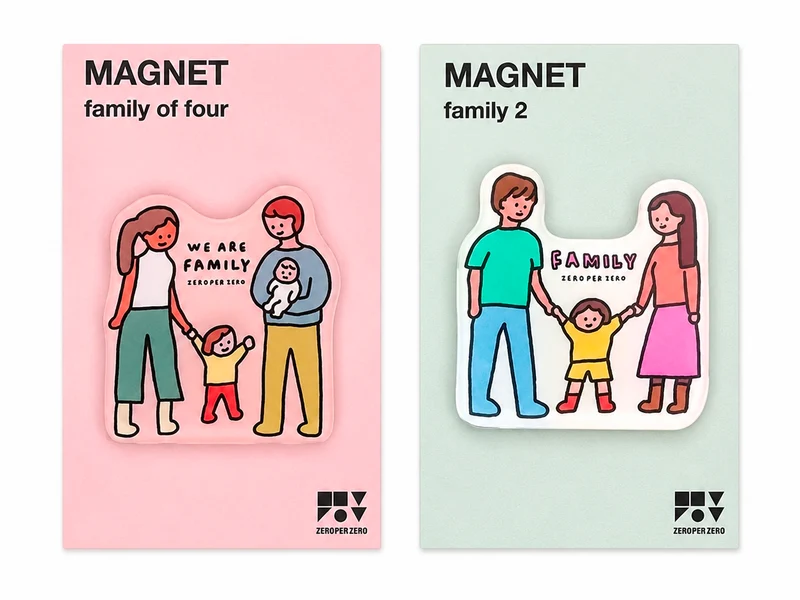 Magnet Family of four - Zero per Zero