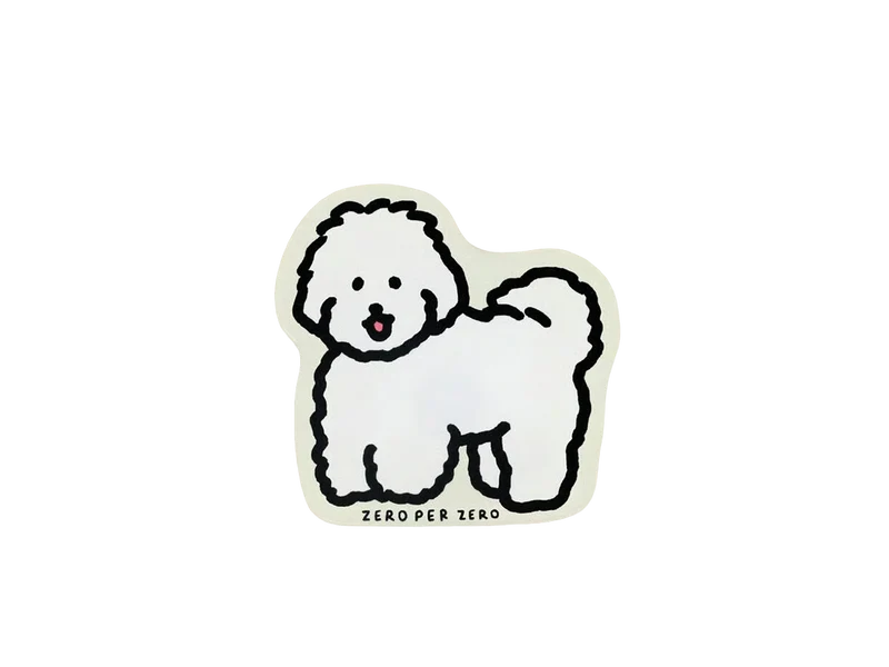 Magnet Chien blanc 2 - Zero per Zero