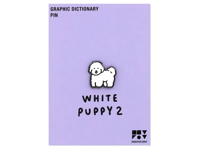 Pin's Petit chien blanc Puppy - Zero per Zero