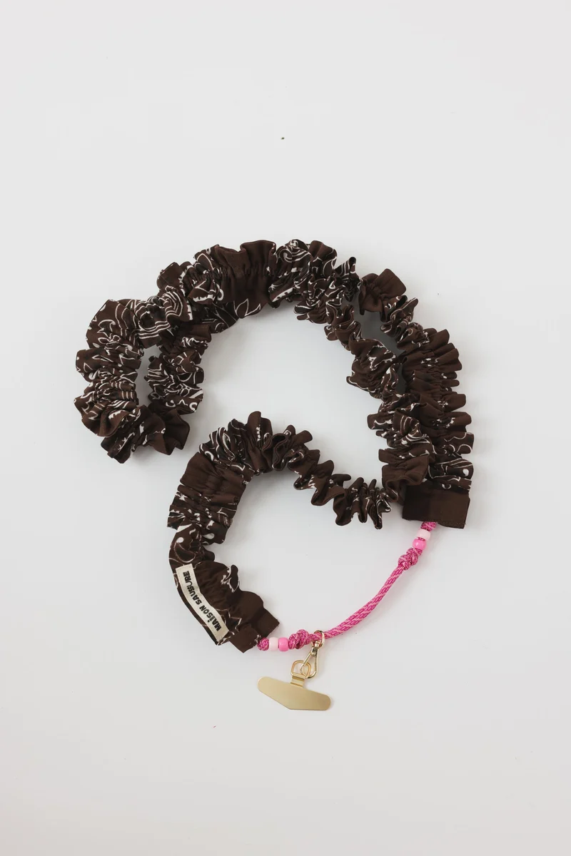 Cordon de Téléphone Froufrou Chocolat - Maison Saussure