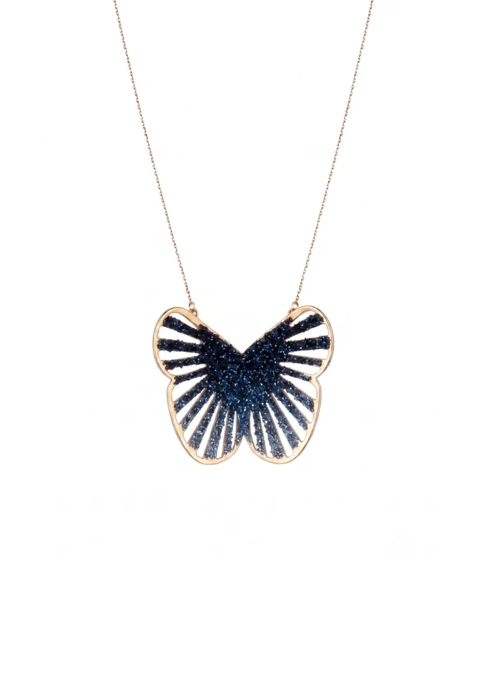 Collier Elya XL Bleu Nuit