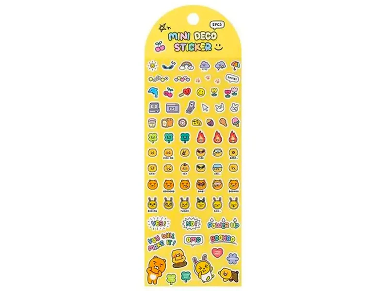 Mini stickers déco Kakao - Friends jaune