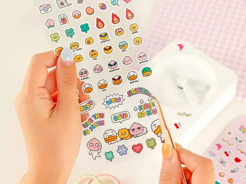Mini stickers déco Kakao - Friends jaune