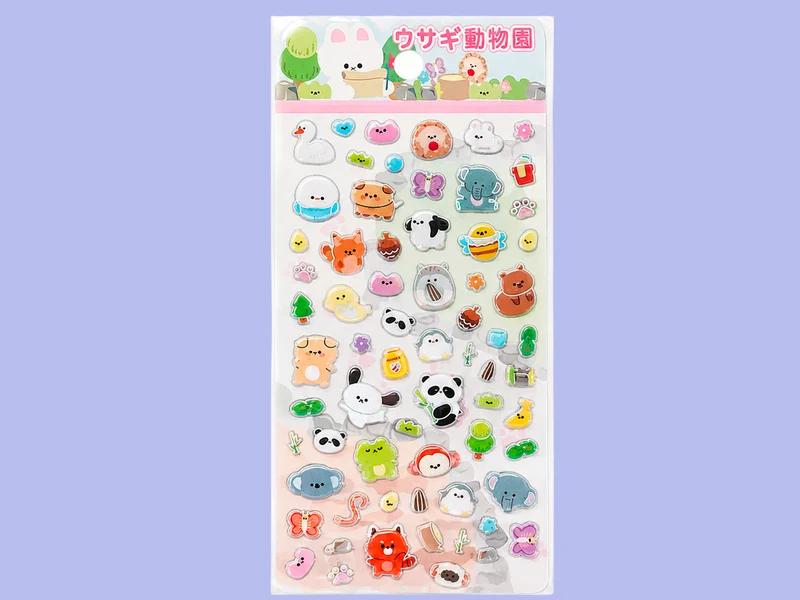 Stickers épais coréens - Animaux mignons