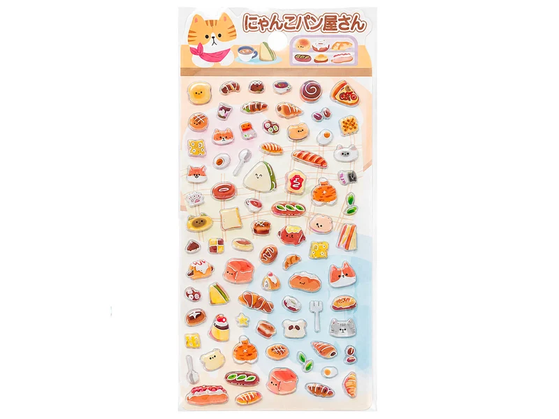 Stickers épais coréens - Viennoiseries