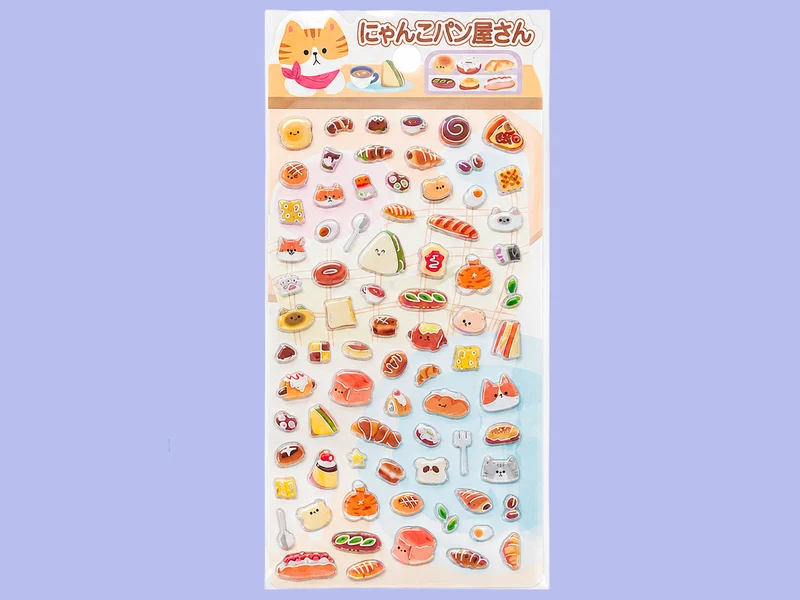 Stickers épais coréens - Viennoiseries